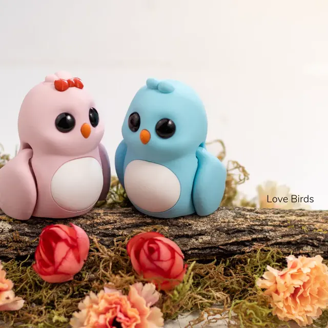 Love Birds articulado impresso em 3D